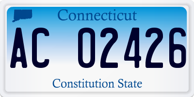 CT license plate AC02426