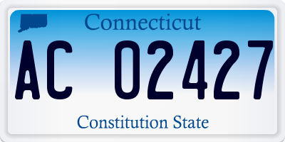 CT license plate AC02427