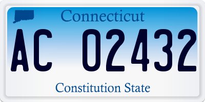 CT license plate AC02432