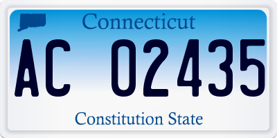 CT license plate AC02435