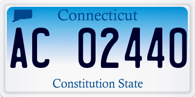 CT license plate AC02440