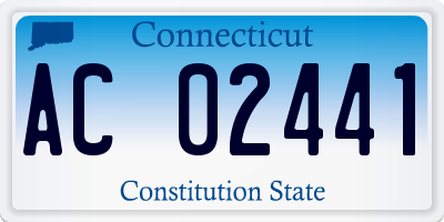 CT license plate AC02441