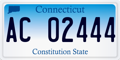 CT license plate AC02444