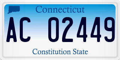 CT license plate AC02449