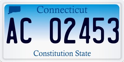 CT license plate AC02453