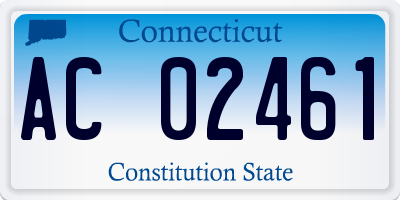 CT license plate AC02461