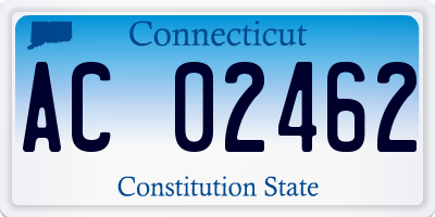 CT license plate AC02462