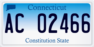 CT license plate AC02466