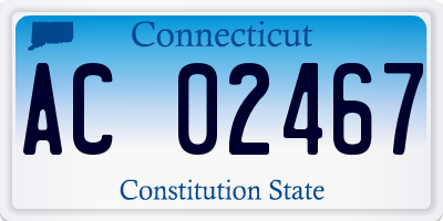 CT license plate AC02467