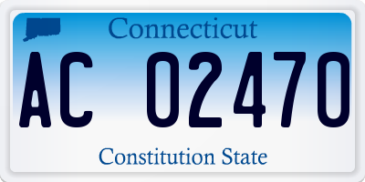 CT license plate AC02470