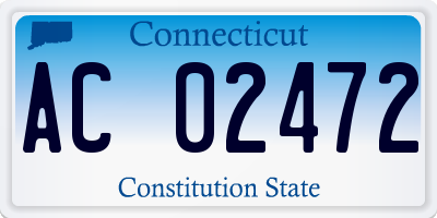 CT license plate AC02472