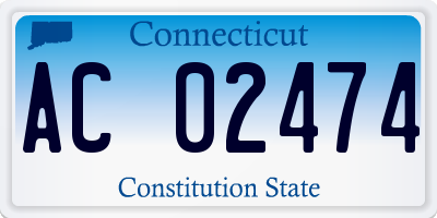 CT license plate AC02474