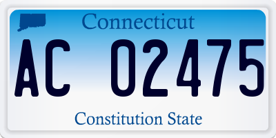 CT license plate AC02475