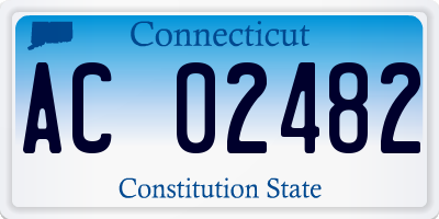 CT license plate AC02482