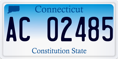 CT license plate AC02485