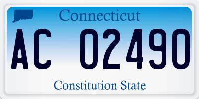 CT license plate AC02490