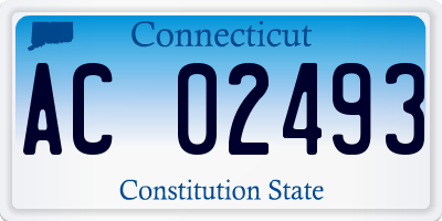 CT license plate AC02493