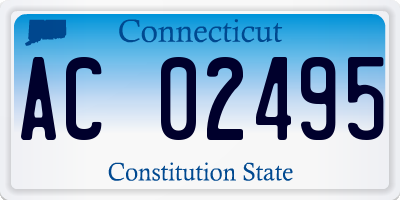 CT license plate AC02495