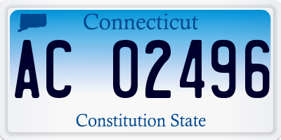 CT license plate AC02496