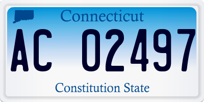 CT license plate AC02497