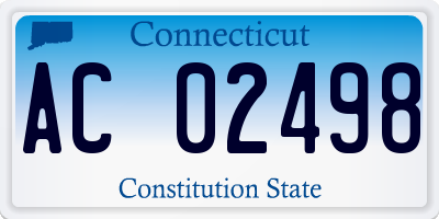 CT license plate AC02498