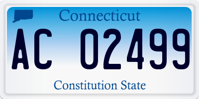 CT license plate AC02499