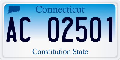 CT license plate AC02501