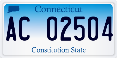 CT license plate AC02504