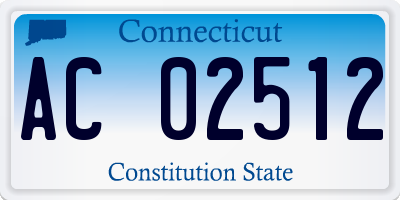 CT license plate AC02512