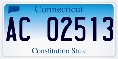 CT license plate AC02513