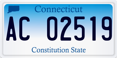 CT license plate AC02519