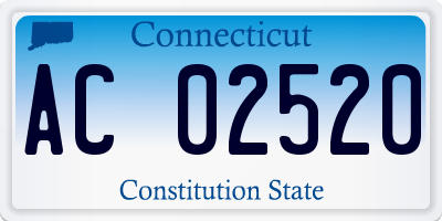 CT license plate AC02520