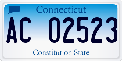 CT license plate AC02523