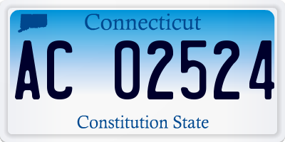 CT license plate AC02524