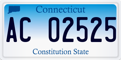 CT license plate AC02525