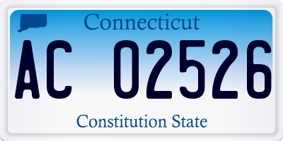 CT license plate AC02526