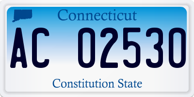 CT license plate AC02530