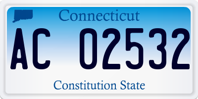 CT license plate AC02532