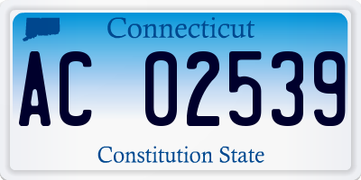 CT license plate AC02539