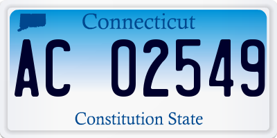 CT license plate AC02549