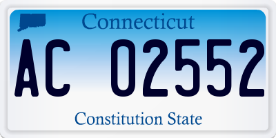 CT license plate AC02552