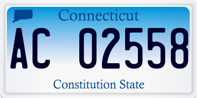 CT license plate AC02558