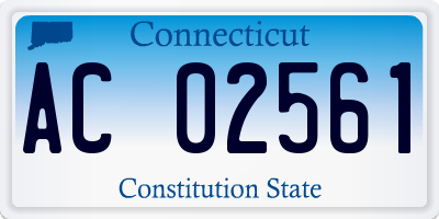 CT license plate AC02561