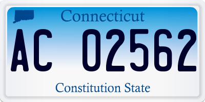 CT license plate AC02562