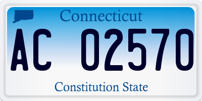 CT license plate AC02570