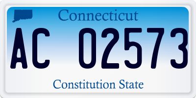 CT license plate AC02573