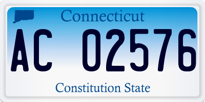 CT license plate AC02576