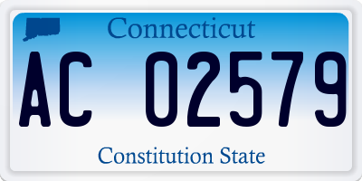 CT license plate AC02579