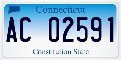 CT license plate AC02591