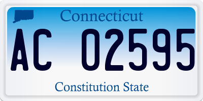 CT license plate AC02595